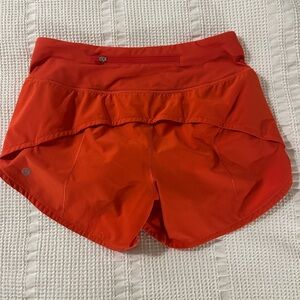 lululemon athletica Women's Bright red Running Shorts